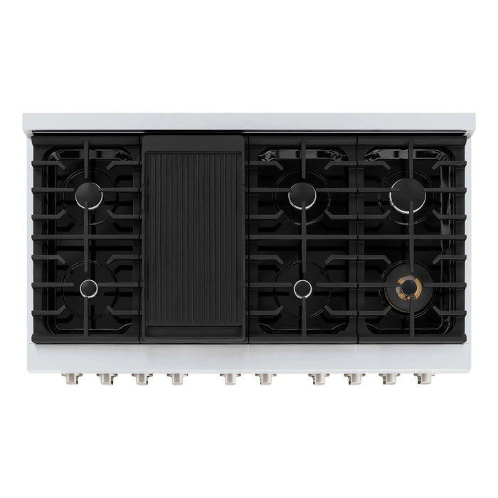 ZLINE 48"Paramount Dual Fuel Range Stainless Steel, Black Matte, SDR-BLM-4809K