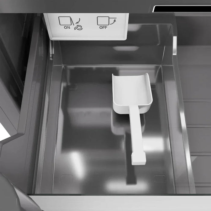 ZLINE 18" Right Hinge Column Freezer Stainless Steel, Graphite Gray Interior RCFVR-304-1809K
