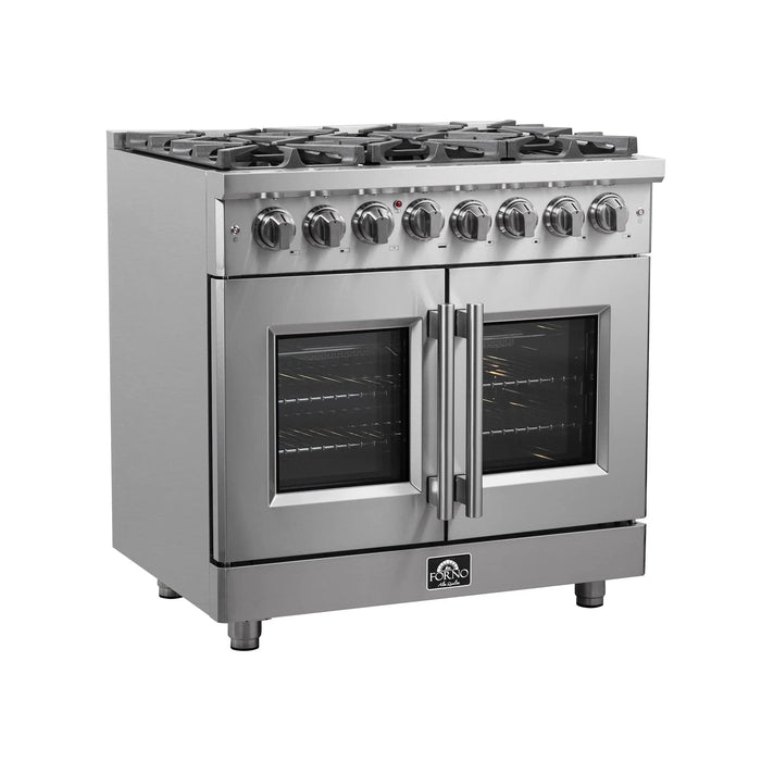 FORNO Massimo 36" French Door Dual Fuel Range FFSGS6325-36