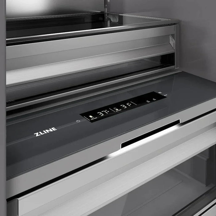 ZLINE 30" Column Refrigerator White Matte Stainless Steel, Graphite Gray Interior RCRV-WM-3009K