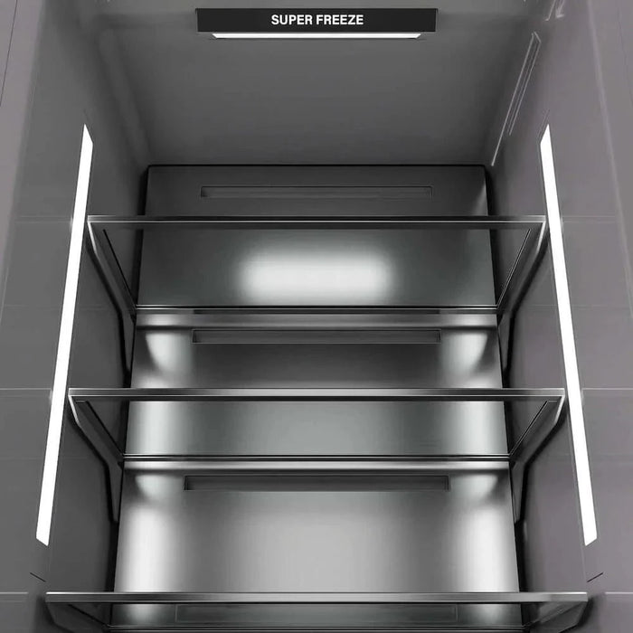 ZLINE 18" Panel Ready Right Hinge Column Freezer, Graphite Gray Interior RBCFVR-18