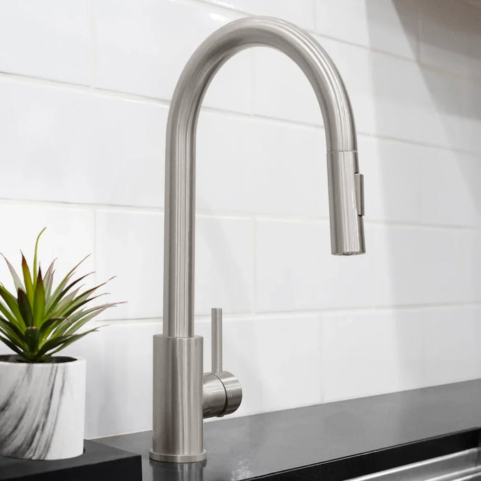 ZLINE Rubicon Pull Down Single Handle Kitchen Faucet, RBCN1-KF-BN