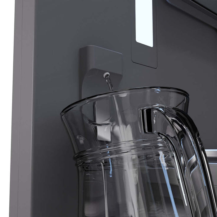 ZLINE 60" Panel Ready Built-In Bottom Freezer Refrigerator,Water Dispenser, Ice Maker, DuraSnow® Stainless Steel,Graphite Gray, GRBIV-SN-6009K