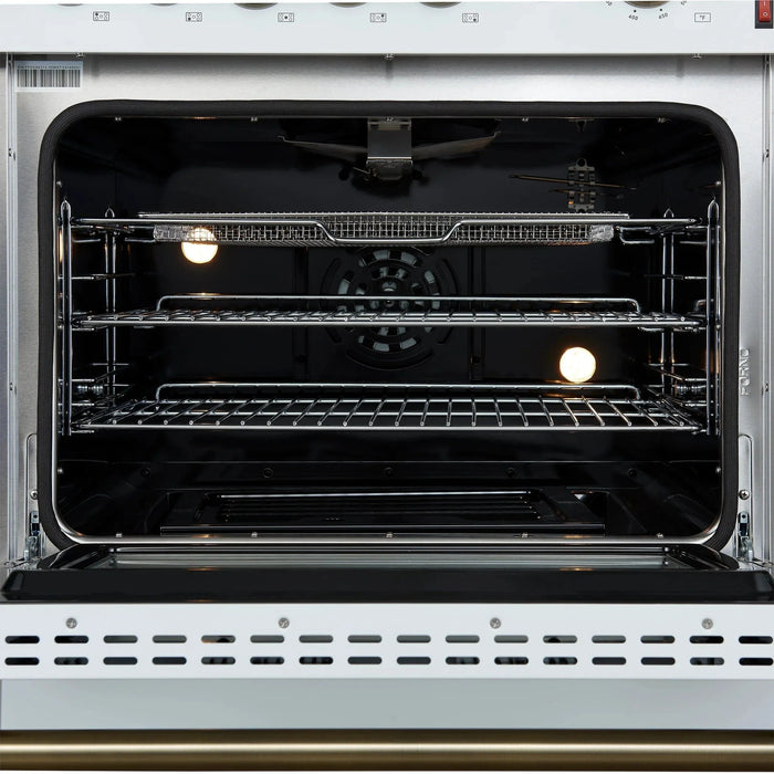 FORNO Giovanni 30" Gas on Gas Range FFSGS6274-30WHT