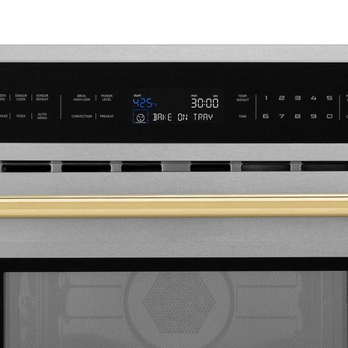 ZLINE 30” Convection Microwave, Stainless Steel, Gold MWOZ-30-SS-G