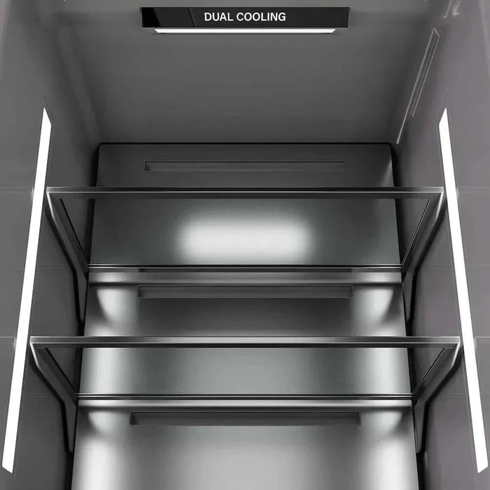 ZLINE 30" Panel Ready Column Refrigerator, Graphite Gray Interior Matte Black RBCRVZ-30-MB09K
