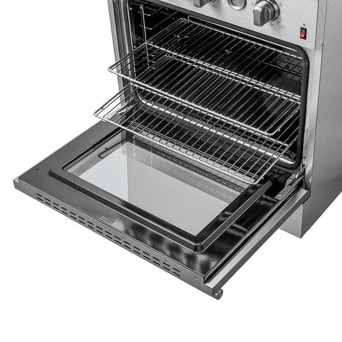 FORNO 2-Piece Appliance Package- 30" Gas Range, 36" French Door Refrigerator Stainless Steel FBDL-020-02-US