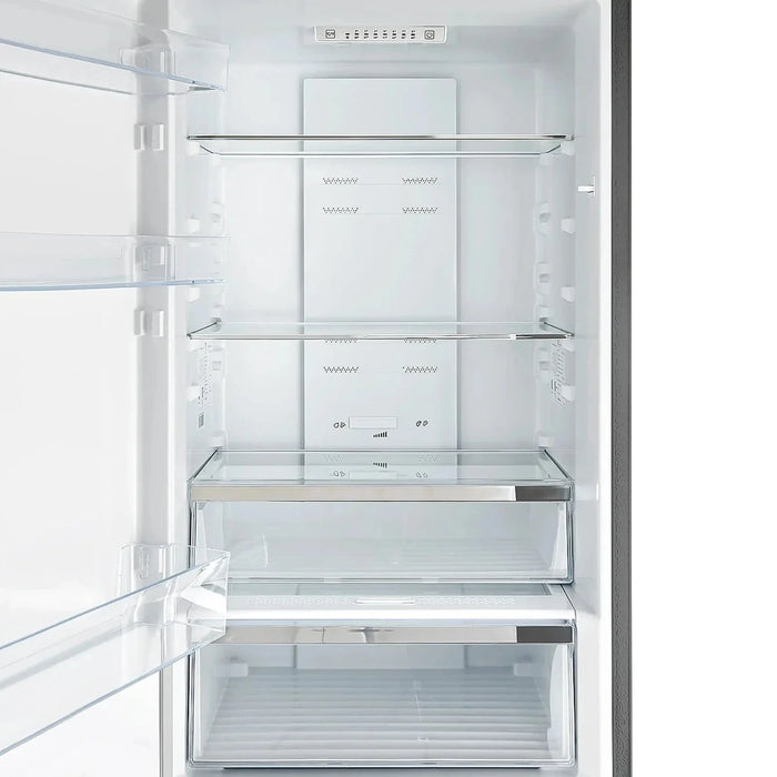 Forno Guardia 46.8"Side-by-Side Bottom Freezer Refrigerator in Stainless Steel FFFFD1778-48