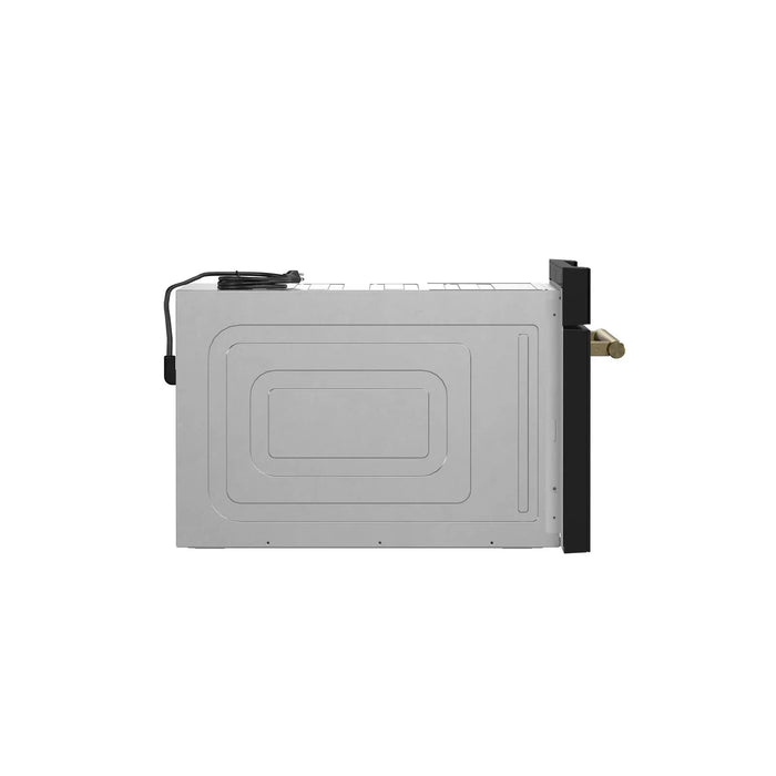 Forno 30" Microwave Drawer Black with Antique Brass, FMWDR3000-30BLK