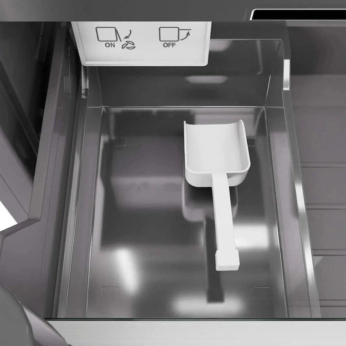 ZLINE 18" Panel Ready Right Hinge Column Freezer, Graphite Gray Interior RBCFVR-18