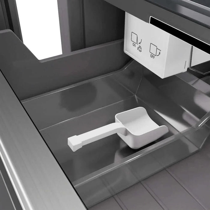 ZLINE 18" Left Hinge Column Freezer Black Stainless Steel, Graphite Gray Interior RCFVL-BS-1809K