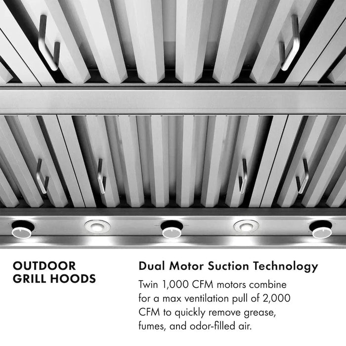 ZLINE Wall Mount Outdoor Grill Hood GOW1-60