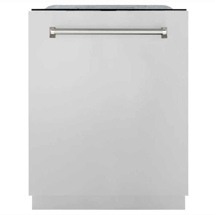 ZLINE Autograph Edition 24" Monument Series Dishwasher, Stainless Steel, Helix Handle DWMTZ-30424-KCB
