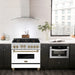 ZLINE 36" Autograph Edition, Range Gas Stove and Gas Oven, RGZ-WM-36-CB - Farmhouse Kitchen and Bath