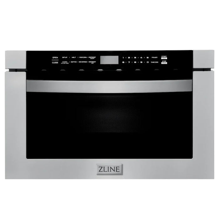 ZLINE Kitchen Package Refrigerator, Range , Range Hood , Microwave, Dishwasher 5KPR-RARH30-MWDWV09K
