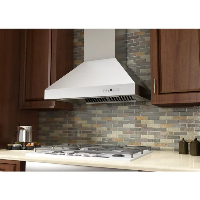 ZLINE 36" Remote Blower Wall Mount Range Hood in Stainless Steel, 697-RS-36-400 - Farmhouse Kitchen and Bath