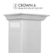 Crown Molding 6 Wall Range Hood Stainless, CM6 - 455/476/477/667/697 - Farmhouse Kitchen and Bath