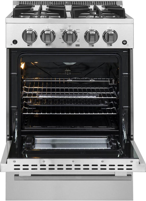 Forno 24" Gas Range, Stainless Steel, FFSGS6272 - 24 - Farmhouse Kitchen and Bath