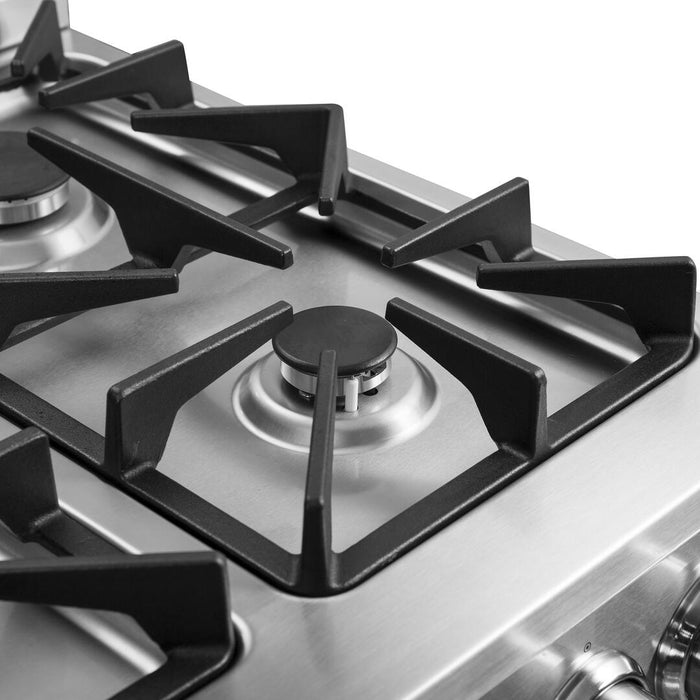 Forno 24" Gas Range, Stainless Steel, FFSGS6272 - 24 - Farmhouse Kitchen and Bath