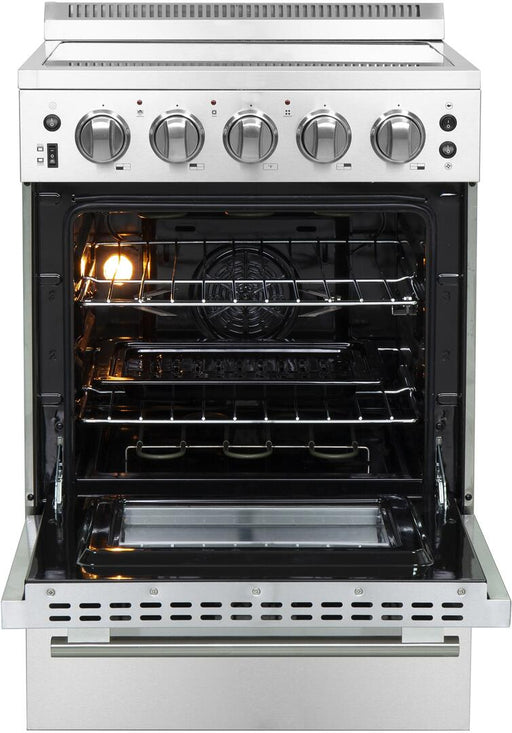 Forno 24 - Inch Pro - Style Electric Range with 4 Burners in Stainless Steel, FFSEL6069 - 24 - Farmhouse Kitchen and Bath