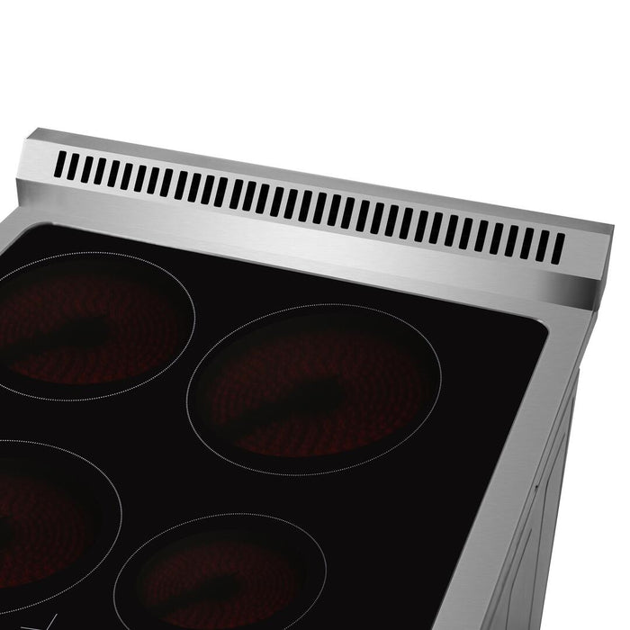 Forno 24 - Inch Pro - Style Electric Range with 4 Burners in Stainless Steel, FFSEL6069 - 24 - Farmhouse Kitchen and Bath