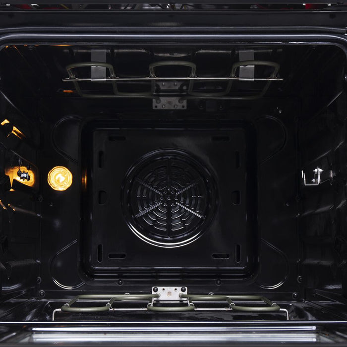 Forno 24 - Inch Pro - Style Electric Range with 4 Burners in Stainless Steel, FFSEL6069 - 24 - Farmhouse Kitchen and Bath