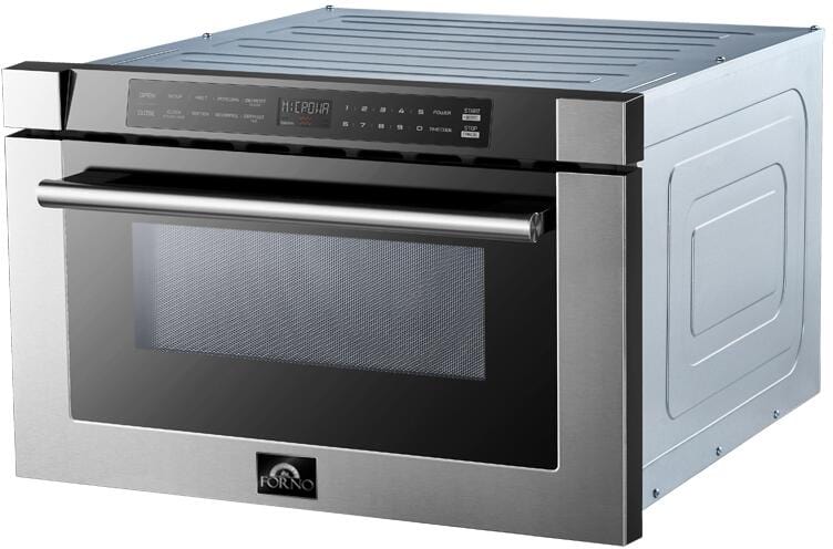 Forno 24" Microwave Drawer in Stainless Steel, FMWDR3000 - 24 - Farmhouse Kitchen and Bath