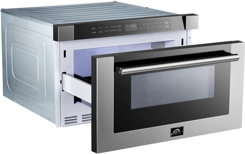 Forno 24" Microwave Drawer in Stainless Steel, FMWDR3000 - 24 - Farmhouse Kitchen and Bath