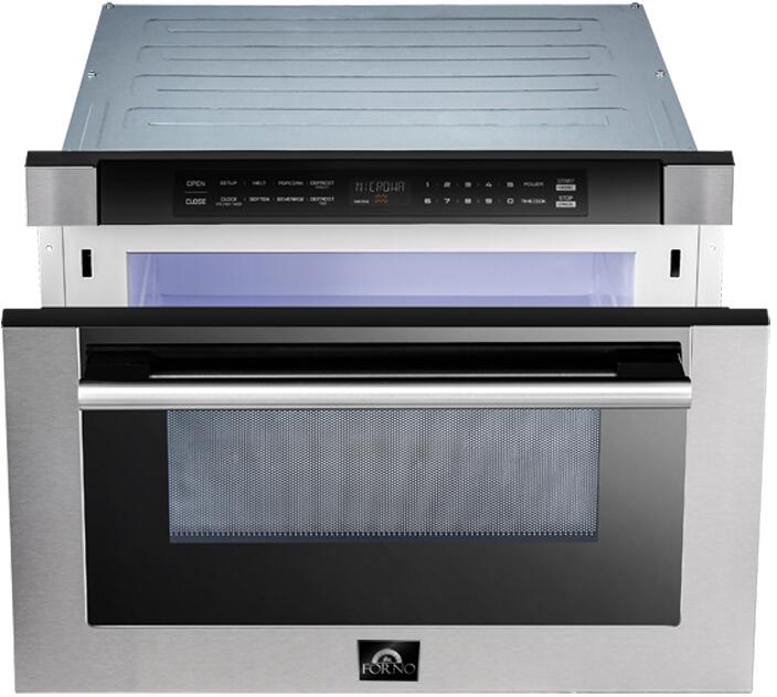 Forno 24" Microwave Drawer in Stainless Steel, FMWDR3000 - 24 - Farmhouse Kitchen and Bath