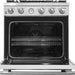 Forno Alta Qualita - 30 in. ft. Pro - Style Range, Gas Stove, and Gas Oven, Stainless Steel, FFSGS6228 - 30S - Farmhouse Kitchen and Bath