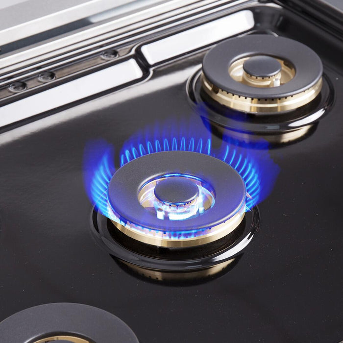 Forno Capriasca 30 in. French Door Freestanding All Gas Range, Stainless Steel, FFSGS6460 - 30 - Farmhouse Kitchen and Bath