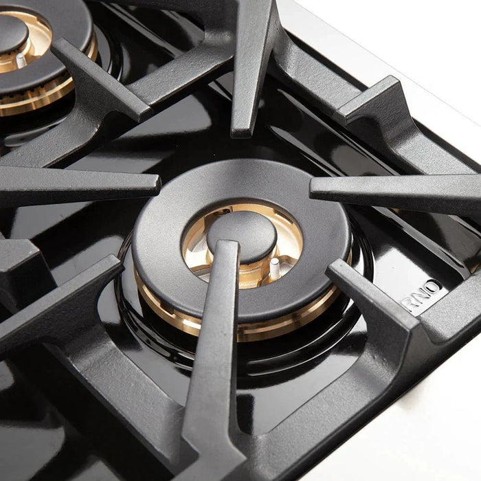 Forno Capriasca - 30 in. Professional Range with Gas Stove and Gas Oven, Stainless Steel FFSGS6260 - 30 - Farmhouse Kitchen and Bath