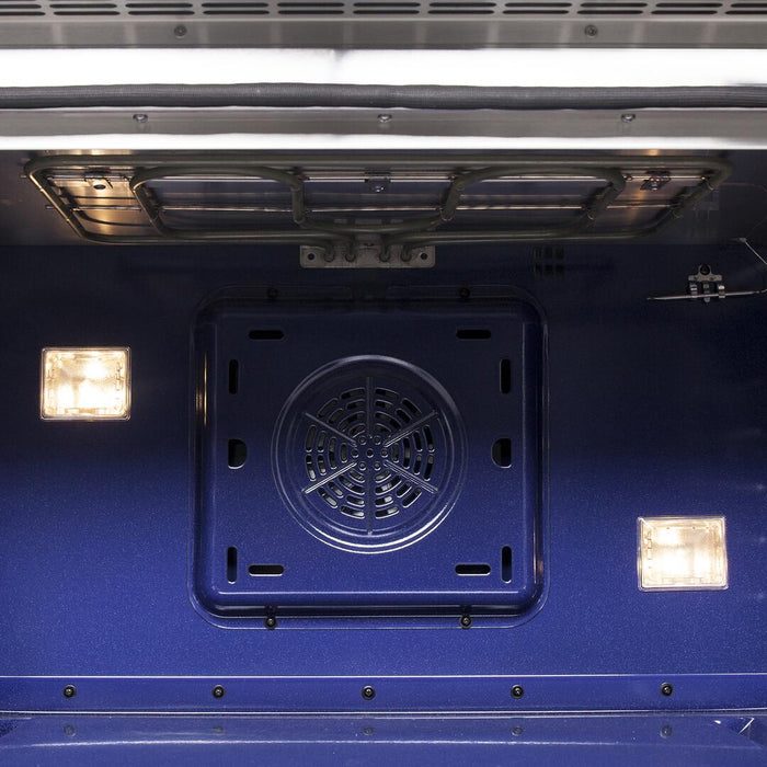 Forno Capriasca 36 in. French Door Freestanding Dual Fuel Range , Gas Stove, Electric Oven, Stainless Steel, FFSGS6387 - 36 - Farmhouse Kitchen and Bath