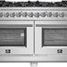 Forno Capriasca - 60 in. Professional Dual Fuel Freestanding Range, FFSGS6187 - 60 - Farmhouse Kitchen and Bath