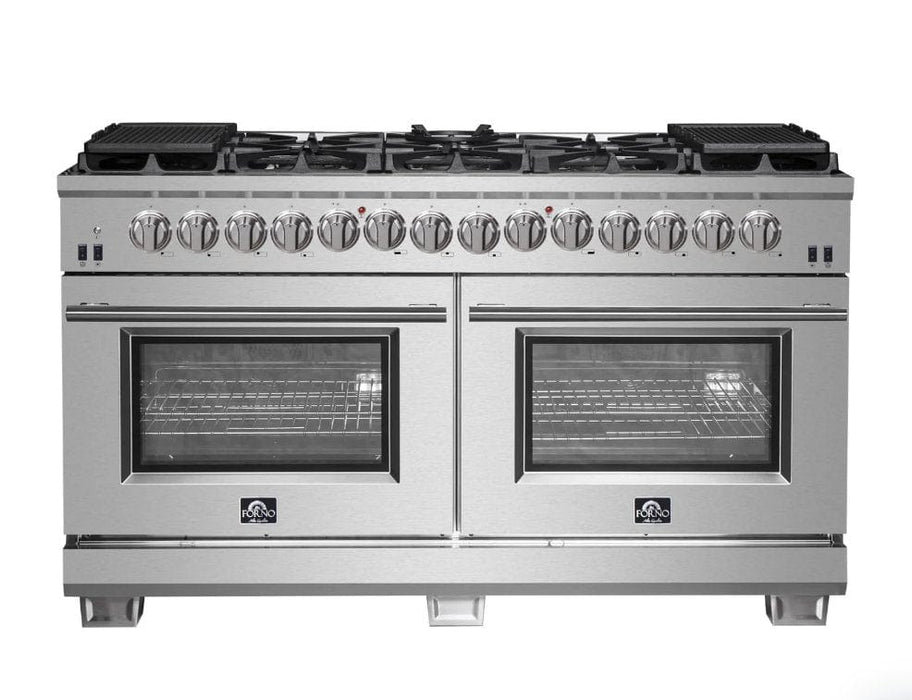 Forno Capriasca - 60 in. Professional Dual Fuel Freestanding Range, FFSGS6187 - 60 - Farmhouse Kitchen and Bath