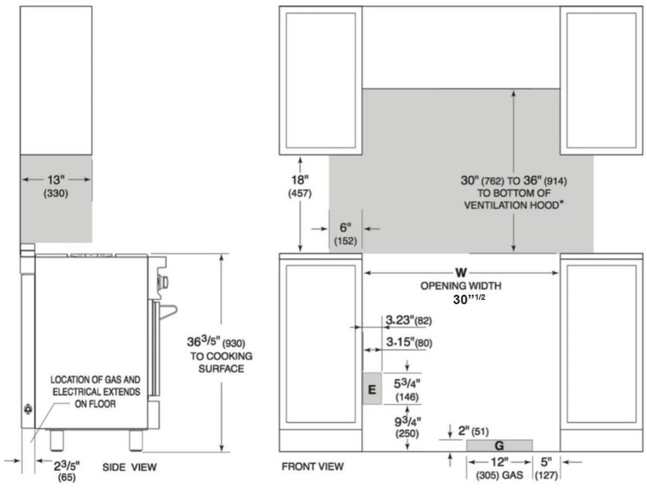 Forno Capriasca - Titanium 30 in. Professional Freestanding Dual Fuel Range, FFSGS6187 - 30 - Farmhouse Kitchen and Bath