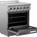 Forno Galiano 30" Electric Range, Convection Oven, Stainless Steel, FFSEL6083 - 30 - Farmhouse Kitchen and Bath