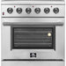Forno Galiano 30" Electric Range, Convection Oven, Stainless Steel, FFSEL6083 - 30 - Farmhouse Kitchen and Bath