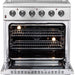 Forno Galiano 30" Electric Range, Convection Oven, Stainless Steel, FFSEL6083 - 30 - Farmhouse Kitchen and Bath