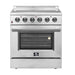 Forno Galiano 30" Electric Range, Convection Oven, Stainless Steel, FFSEL6083 - 30 - Farmhouse Kitchen and Bath