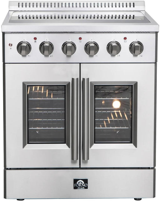 Forno Galiano 30 in. French Door Freestanding All Electric Range, Stainless Steel, FFSEL6917 - 30 - Farmhouse Kitchen and Bath