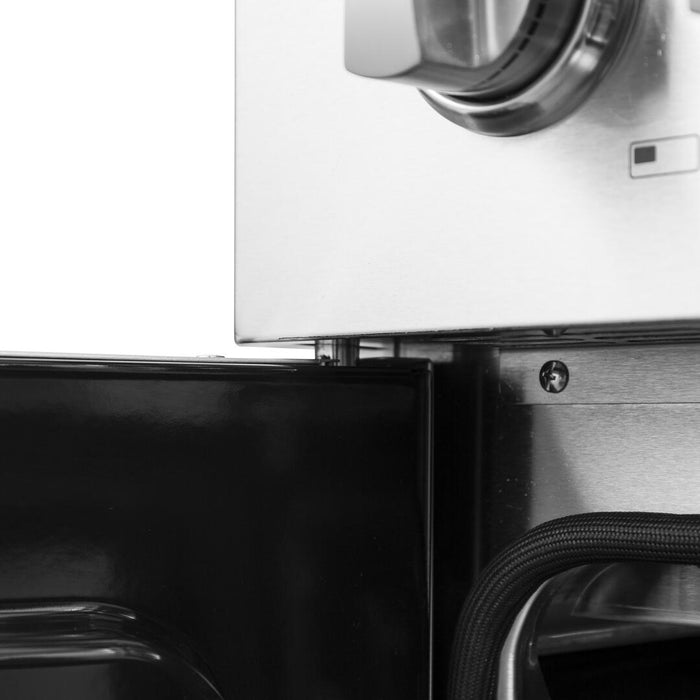 Forno Galiano 36 in. French Door Freestanding Dual Fuel Range, Gas Stove, Electric Oven, Stainless Steel, FFSGS6356 - 36 - Farmhouse Kitchen and Bath