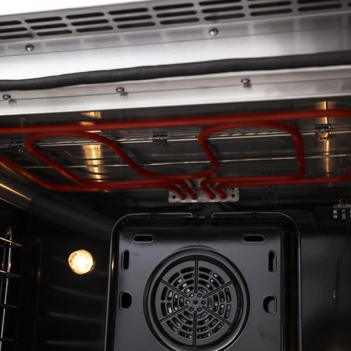 Forno Galiano 36 in. French Door Freestanding Dual Fuel Range, Gas Stove, Electric Oven, Stainless Steel, FFSGS6356 - 36 - Farmhouse Kitchen and Bath