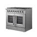 Forno Galiano 36 in. French Door Freestanding Dual Fuel Range, Gas Stove, Electric Oven, Stainless Steel, FFSGS6356 - 36 - Farmhouse Kitchen and Bath