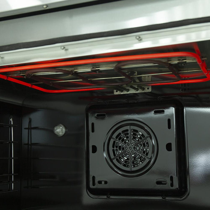 Forno Galiano Gold Professional - 36 in. 5.36 cu. ft. Freestanding Dual Fuel Range with Gas Stove and Electric Oven in Stainless Steel, FFSGS6156 - 36 - Farmhouse Kitchen and Bath