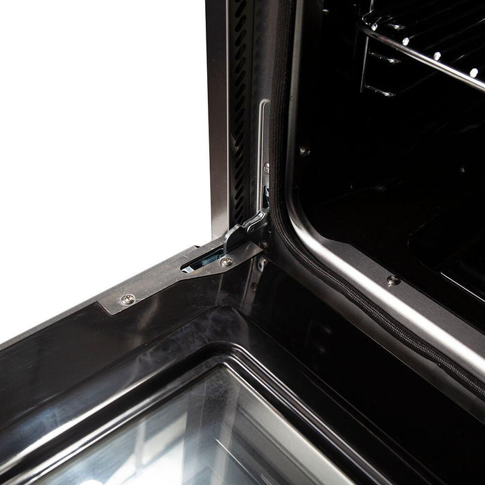 Forno Galiano Gold Professional - 36 in. 5.36 cu. ft. Freestanding Dual Fuel Range with Gas Stove and Electric Oven in Stainless Steel, FFSGS6156 - 36 - Farmhouse Kitchen and Bath