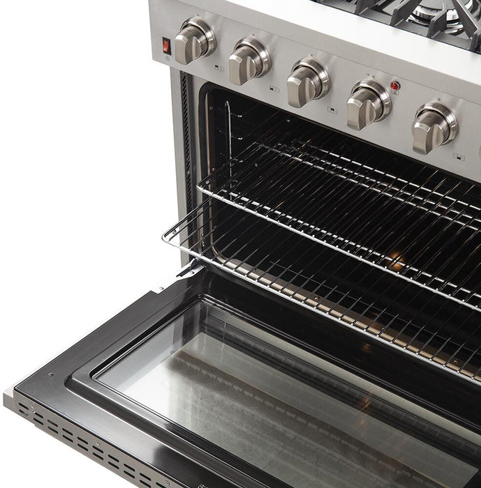 Forno Galiano Gold Professional - 36 inch 5.32 cu.ft. Freestanding All Gas Range, FFSGS6244 - 36 - Farmhouse Kitchen and Bath
