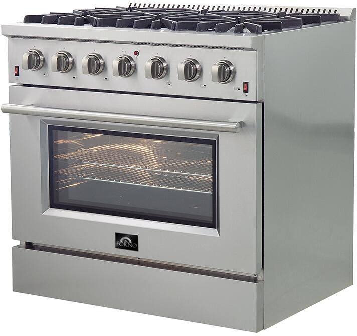 Forno Galiano Gold Professional - 36 inch 5.32 cu.ft. Freestanding All Gas Range, FFSGS6244 - 36 - Farmhouse Kitchen and Bath