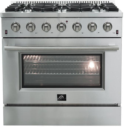 Forno Galiano Gold Professional - 36 inch 5.32 cu.ft. Freestanding All Gas Range, FFSGS6244 - 36 - Farmhouse Kitchen and Bath