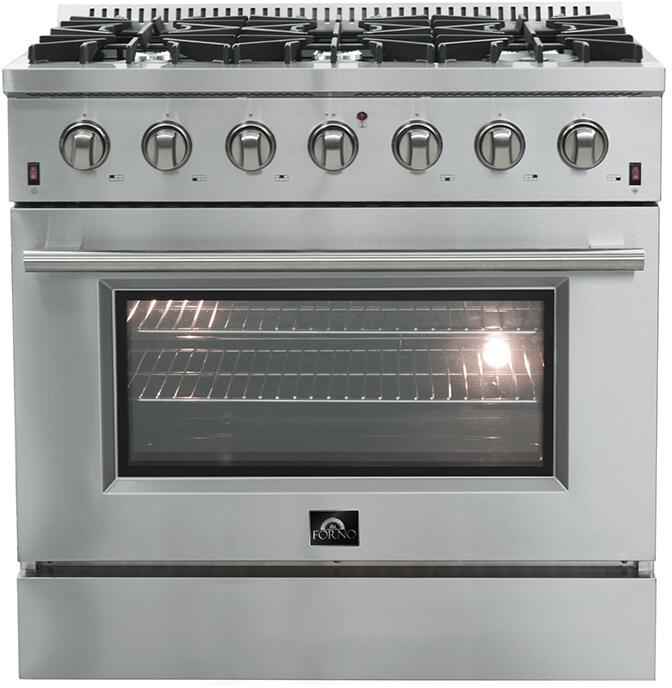 Forno Galiano Gold Professional - 36 inch 5.32 cu.ft. Freestanding All Gas Range, FFSGS6244 - 36 - Farmhouse Kitchen and Bath